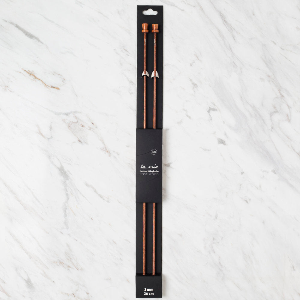 La Mia Rosewood 3 mm 36 cm Ahşap Örgü Şişi