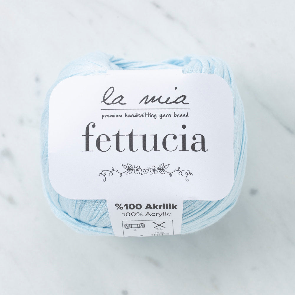 La Mia Fettucia 6'lı Paket Bebe Mavi El Örgü İpi - L069