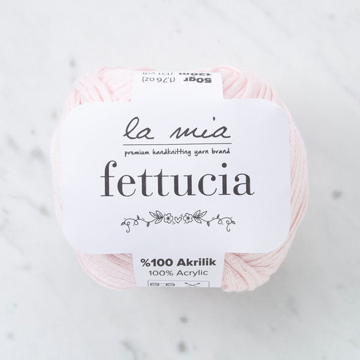 La Mia Fettucia 6'lı Paket Toz Pembe El Örgü İpi - L063