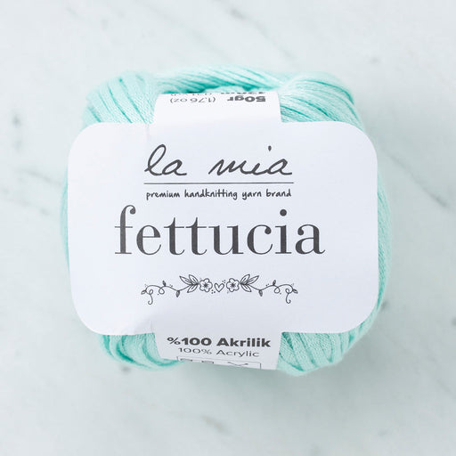 La Mia Fettucia 6'lı Paket Su Yeşili El Örgü İpi - L072