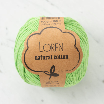 Loren Natural Cotton Fıstık Yeşili El Örgü İpi - R088