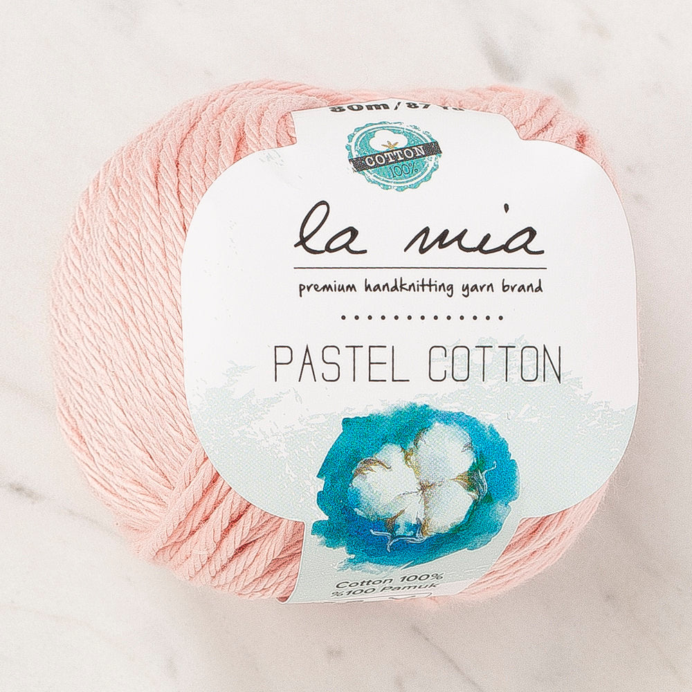 La Mia Pastel Cotton Şeker Pembe El Örgü İpi - L185