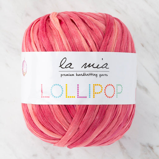 La Mia Lollipop Ebruli Pembe Yumuşak Kağıt El Örgü İpliği - LL002 