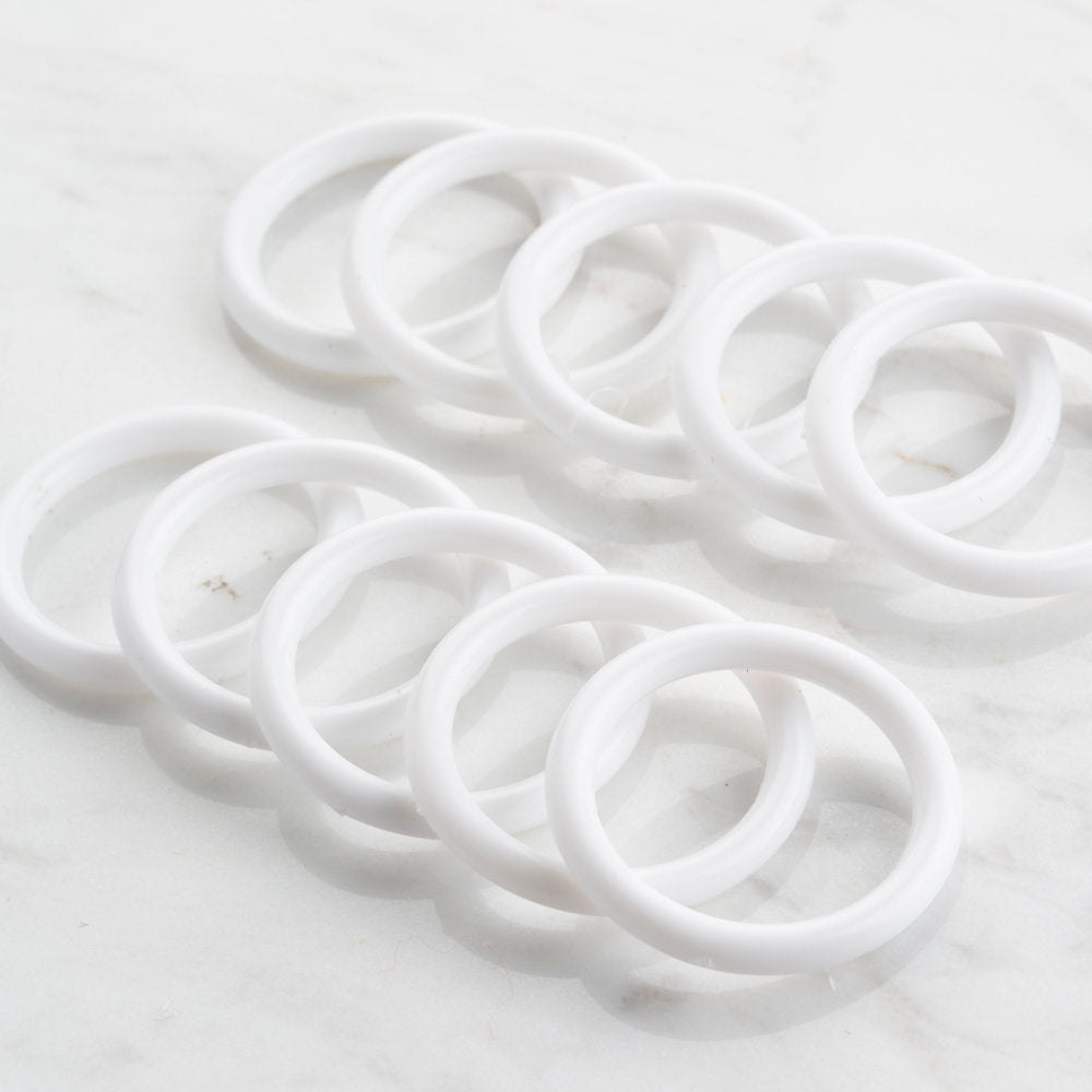 Loren 2.5 cm 10'lu Beyaz Lif Halkası