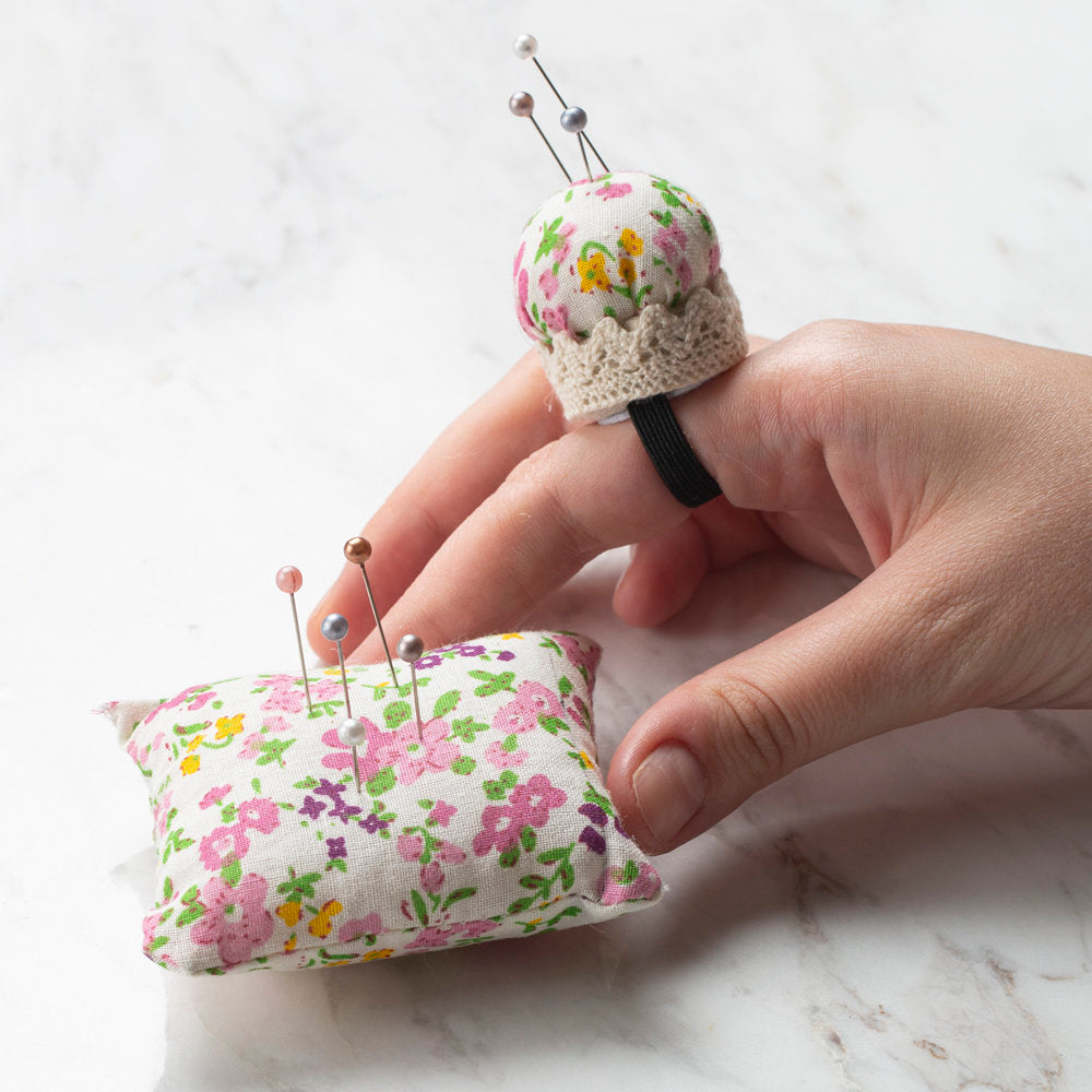 Kartopu Krem Yüzük ve Yastık İğnedenlik