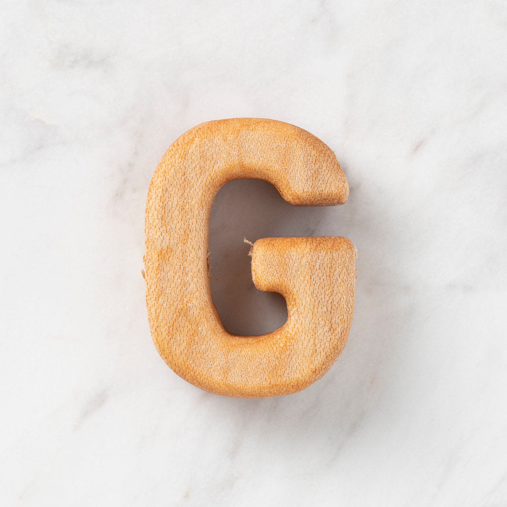 Loren Crafts Organik Ahşap Harf - G