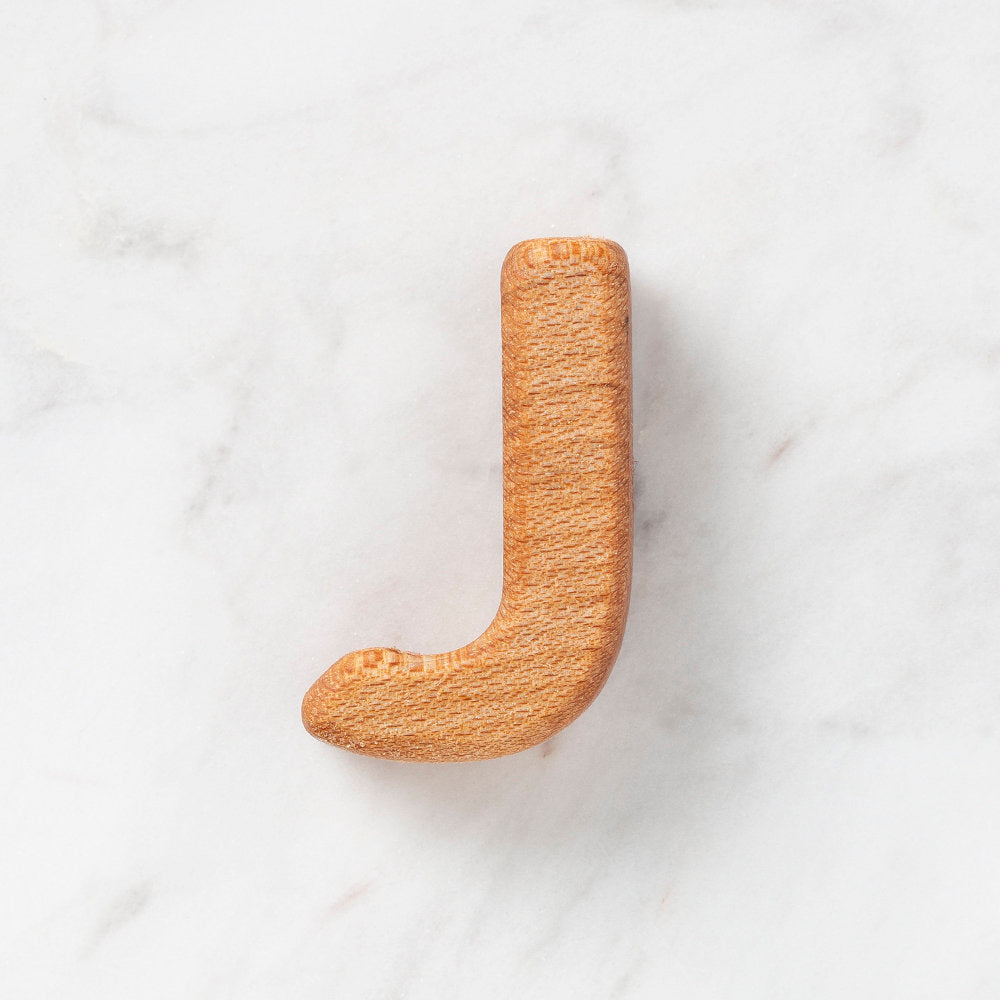 Loren Crafts Organik Ahşap Harf - J