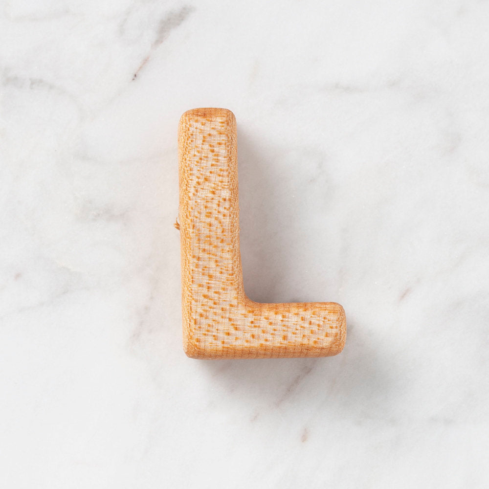 Loren Crafts Organik Ahşap Harf - L