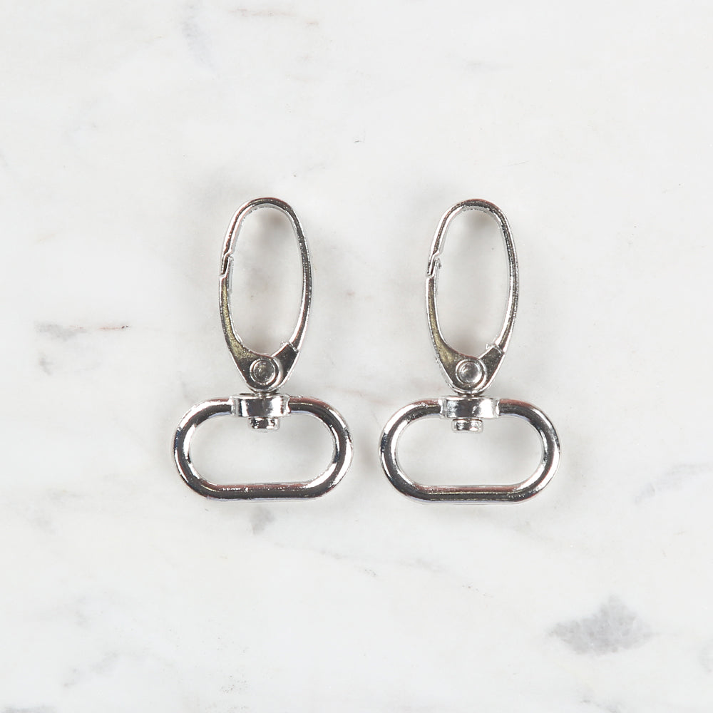 Loren Crafts 2,5 cm 2'li Gümüş Makrome Anahtarlık Kancası