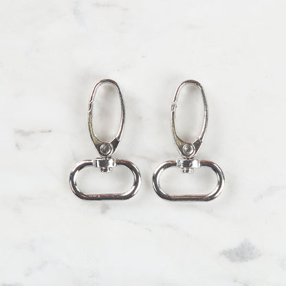 Loren Crafts 2,5 cm 2'li Gümüş Makrome Anahtarlık Kancası