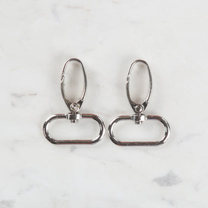 Loren Crafts 3 cm 2'li Gümüş Rengi Makrome Anahtarlık Kancası