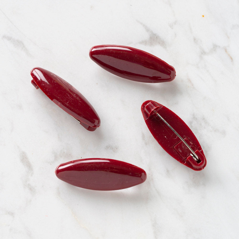 Loren 4'lü Bordo Eşarp İğnesi