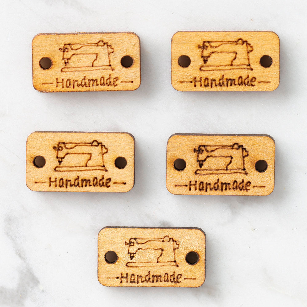 Loren 5'li Ahşap Handmade Etiket
