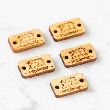 Loren 5'li Ahşap Handmade Etiket