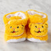 Serfino Bebek Patiği / Ev Ayakkabısı Sarı Kedi