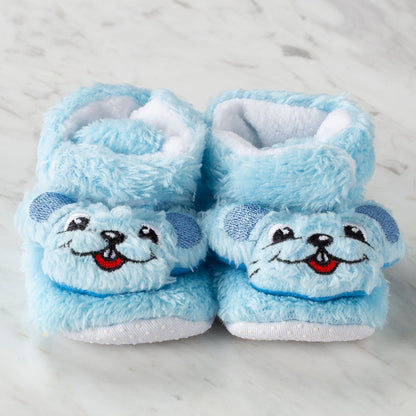 Serfino Bebek Patiği / Ev Ayakkabısı Mavi Sincap