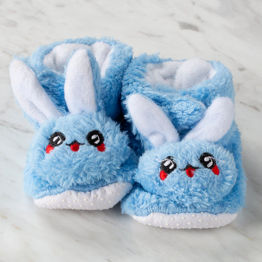 Serfino Bebek Patiği / Ev Ayakkabısı Mavi Tavşan