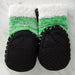 Serfino Bebek Örgü Patiği / Ev Ayakkabısı Yeşil Kurbağa