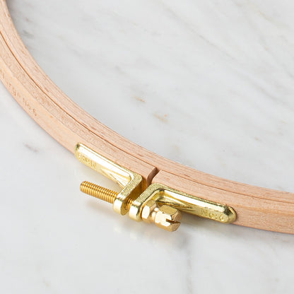 Nurge 8 mm Vidalı Ağaç Nakış Kasnak - No.6