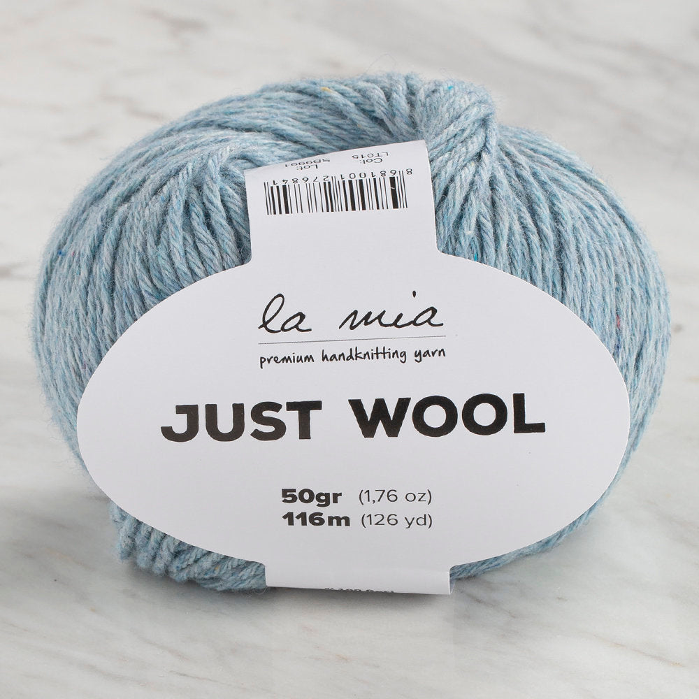 La Mia Just Wool Buz Mavisi El Örgü İpi - LT015