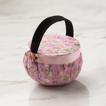 Loren Kola Takılabilir Lila Çiçekli İğnedanlık