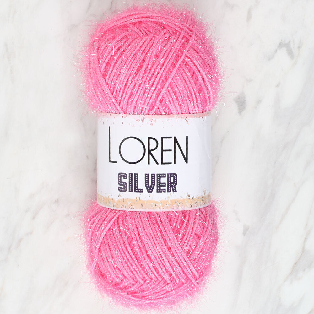 Loren Silver Bebe Pembe El Örgü İpi - RS0014