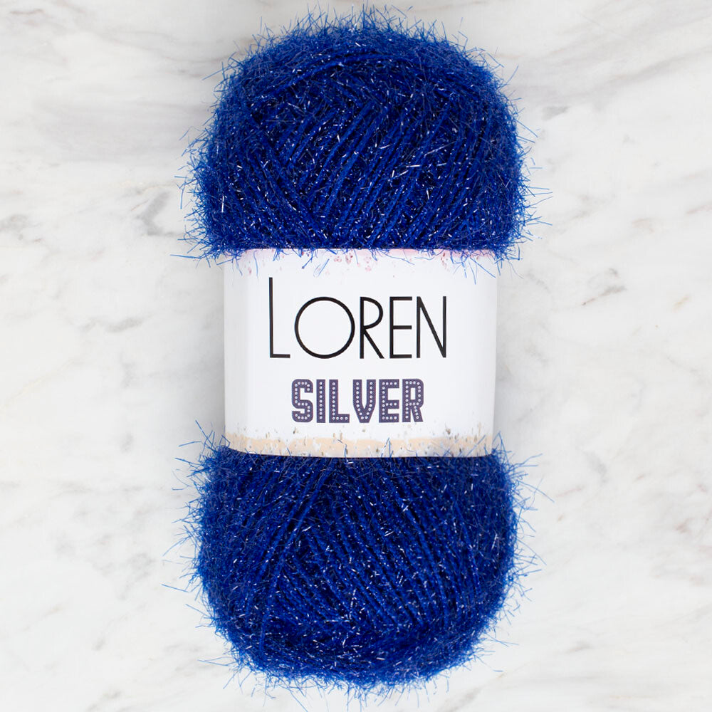 Loren Silver Saks Mavisi El Örgü İpi - RS0004