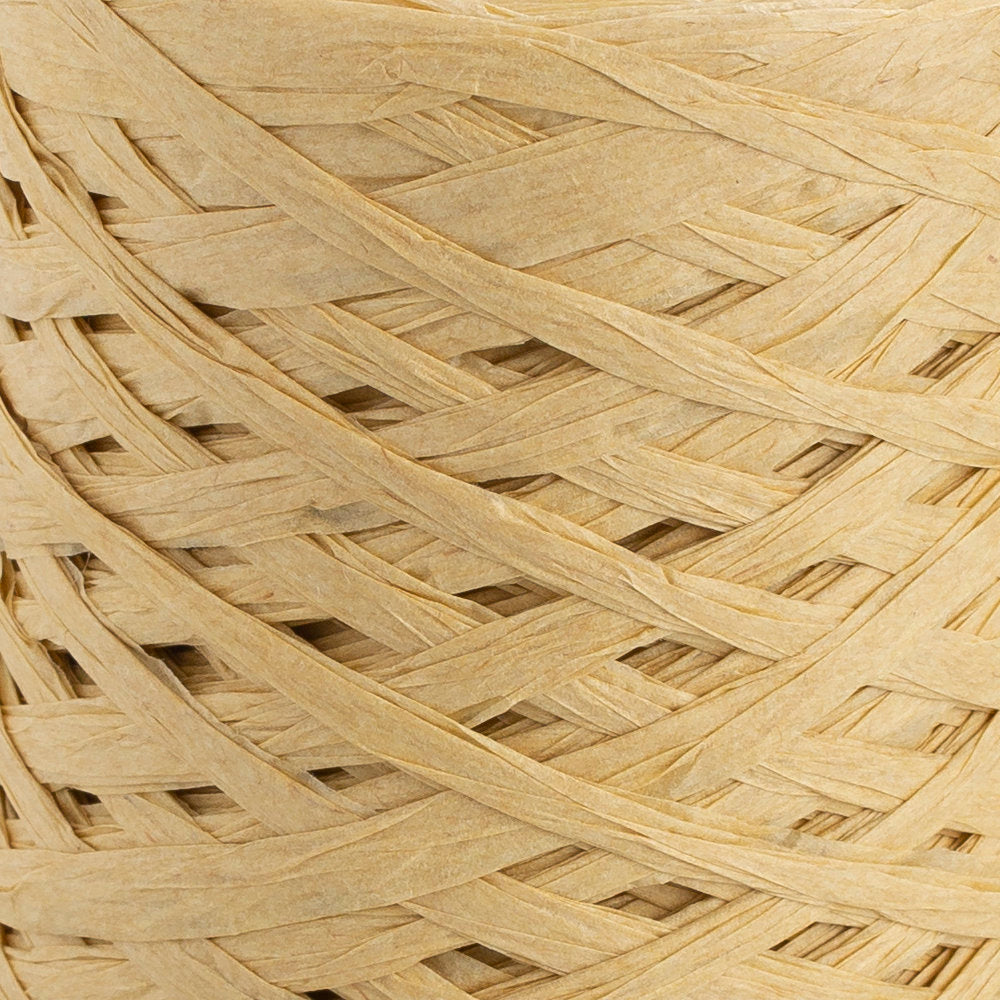 Loren Natural Raffia 90 gr Açık Sarı Kağıt İp - 67