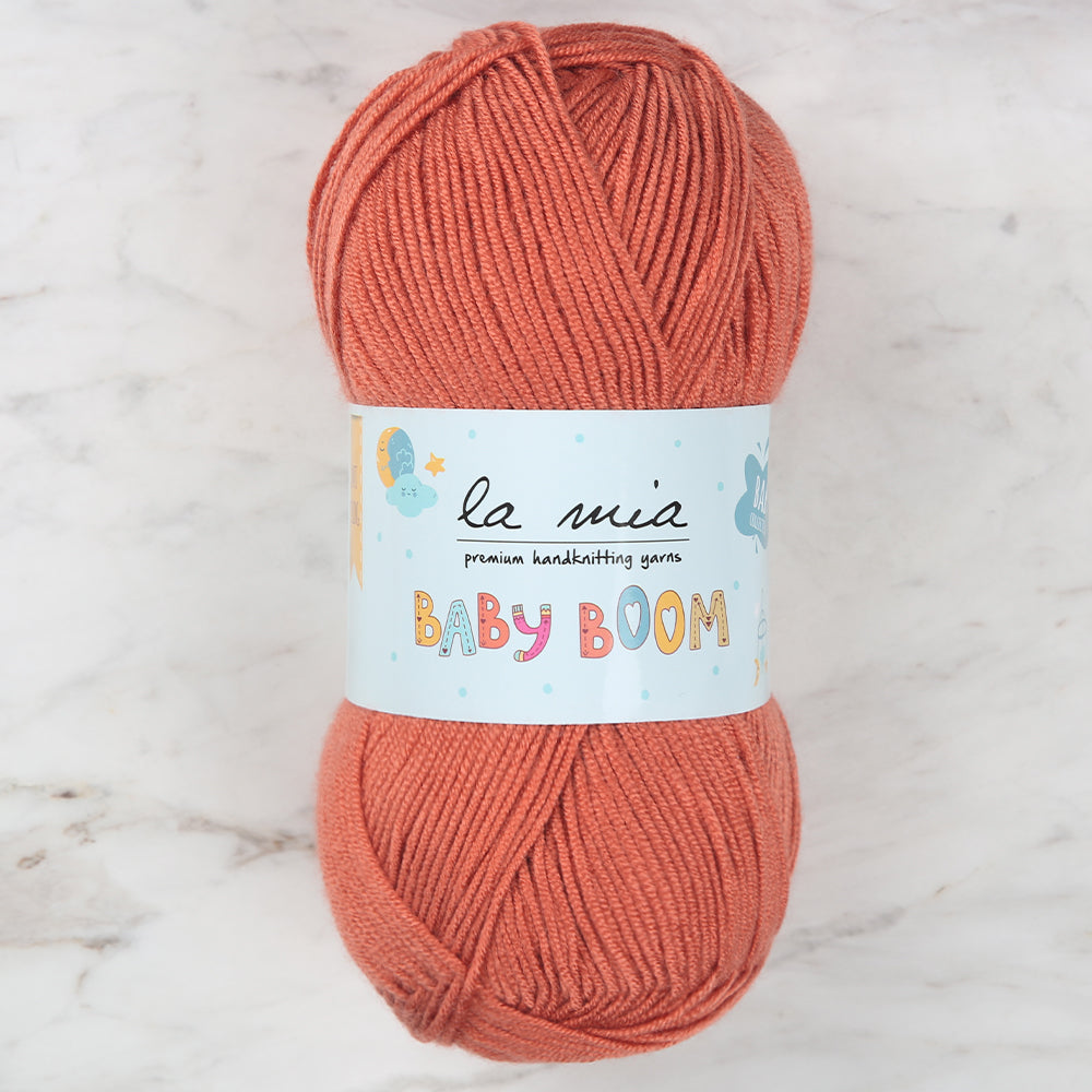 La Mia Baby Boom Kiremit Rengi El Örgü İpi - 2533