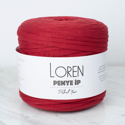Loren Penye Kumaş El Örgü İpi Koyu Kırmızı - 71