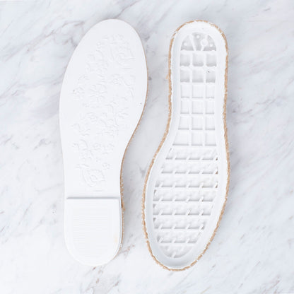 Loren Dar Hasır Espadril / Ayakkabı Tabanı 39 Numara Beyaz