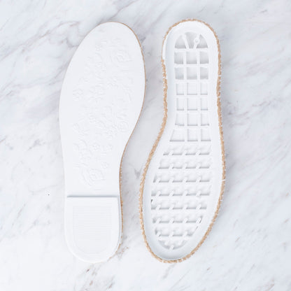 Loren Dar Hasır Espadril / Ayakkabı Tabanı 38 Numara Beyaz