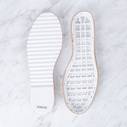 Loren Hasır Espadril / Ayakkabı Tabanı 36 Numara Beyaz