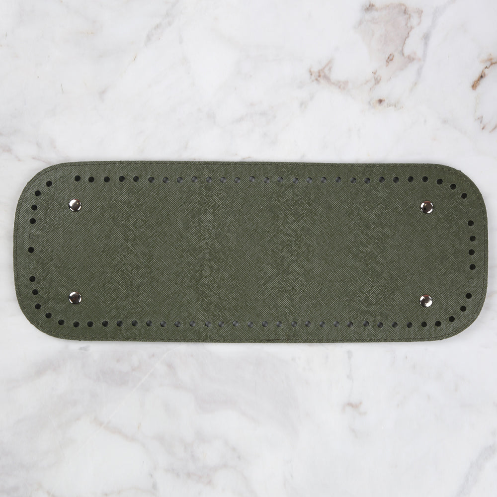 Nas Deri Çanta Tabanı 32,5 cm - Yeşil