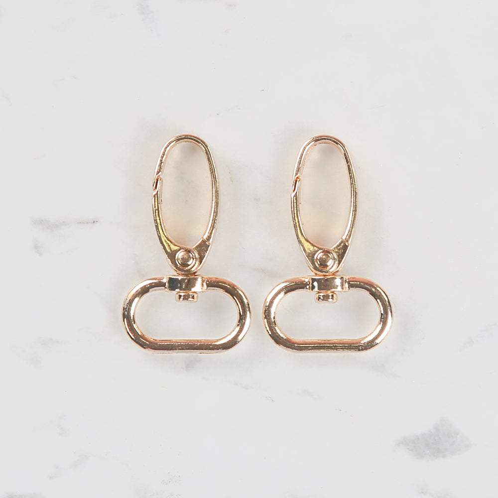 Loren Crafts 2,5 cm 2'li Altın Rengi Makrome Anahtarlık Kancası