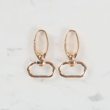 Loren Crafts 2,5 cm 2'li Altın Rengi Makrome Anahtarlık Kancası