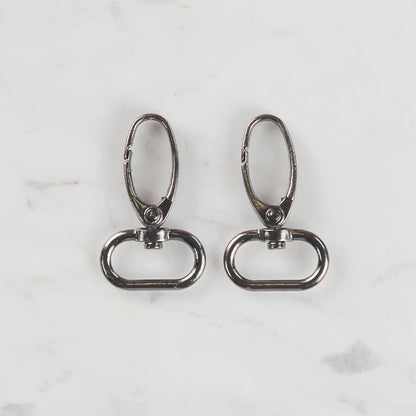 Loren Crafts 2,5 cm 2'li Makrome Füme Rengi Anahtarlık Kancası