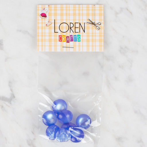Loren Crafts 8'li Mavi Düğme - 38