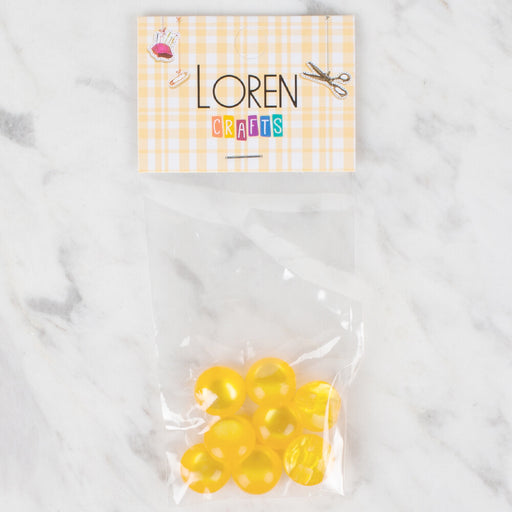 Loren Crafts 8'li Sarı Düğme - 42