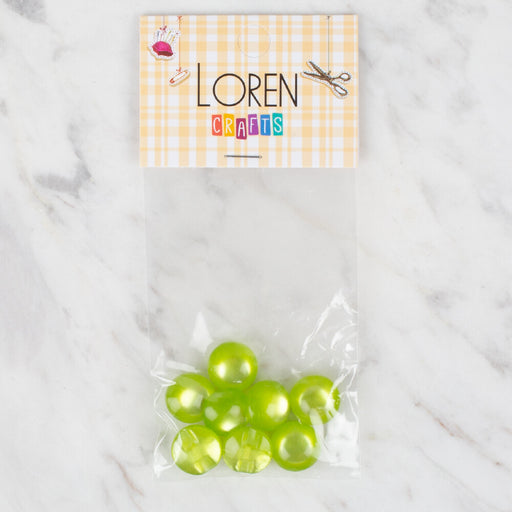 Loren Crafts 8'li Yeşil Düğme - 45