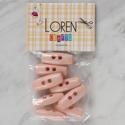 Loren Crafts açık pembe 8'li çoban düğmesi - 71