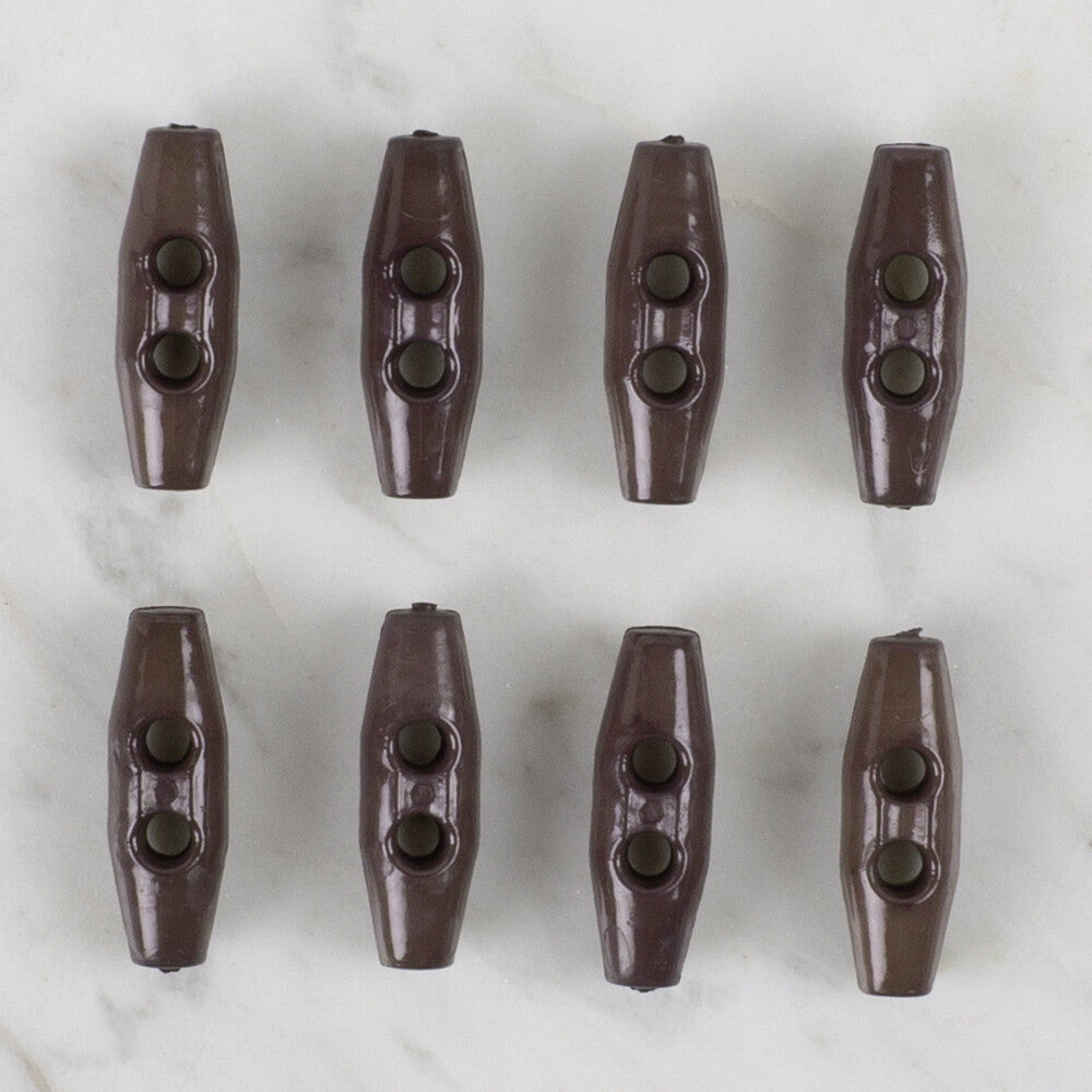 Loren Crafts 8'li koyu kahve çoban düğme - 101