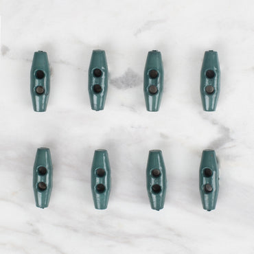 Loren Crafts 8'li yeşil çoban düğme - 102