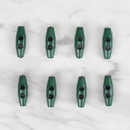 Loren Crafts 8'li koyu yeşil çoban düğme - 103