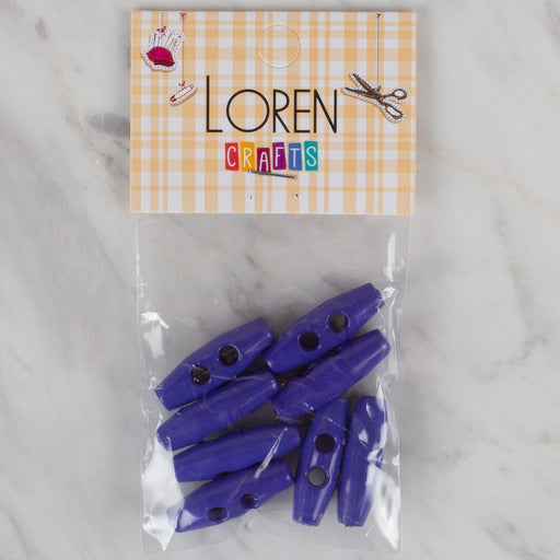Loren Crafts saks mavi 8'li çoban düğme - 105