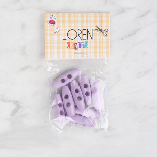 Loren Crafts 8'li lila çoban düğme - 107