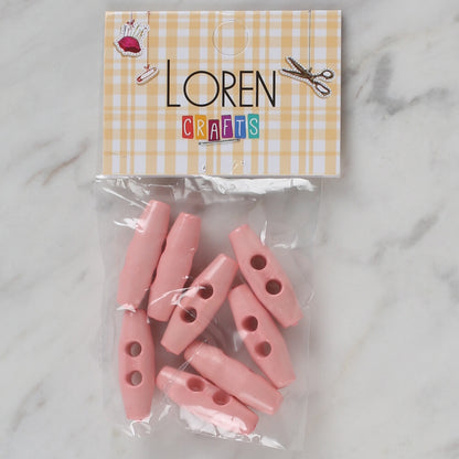 Loren Crafts pembe 8'li çoban düğme - 111