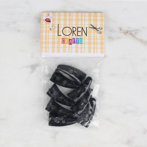 Loren Crafts 8'li Siyah Çoban Düğme - 118