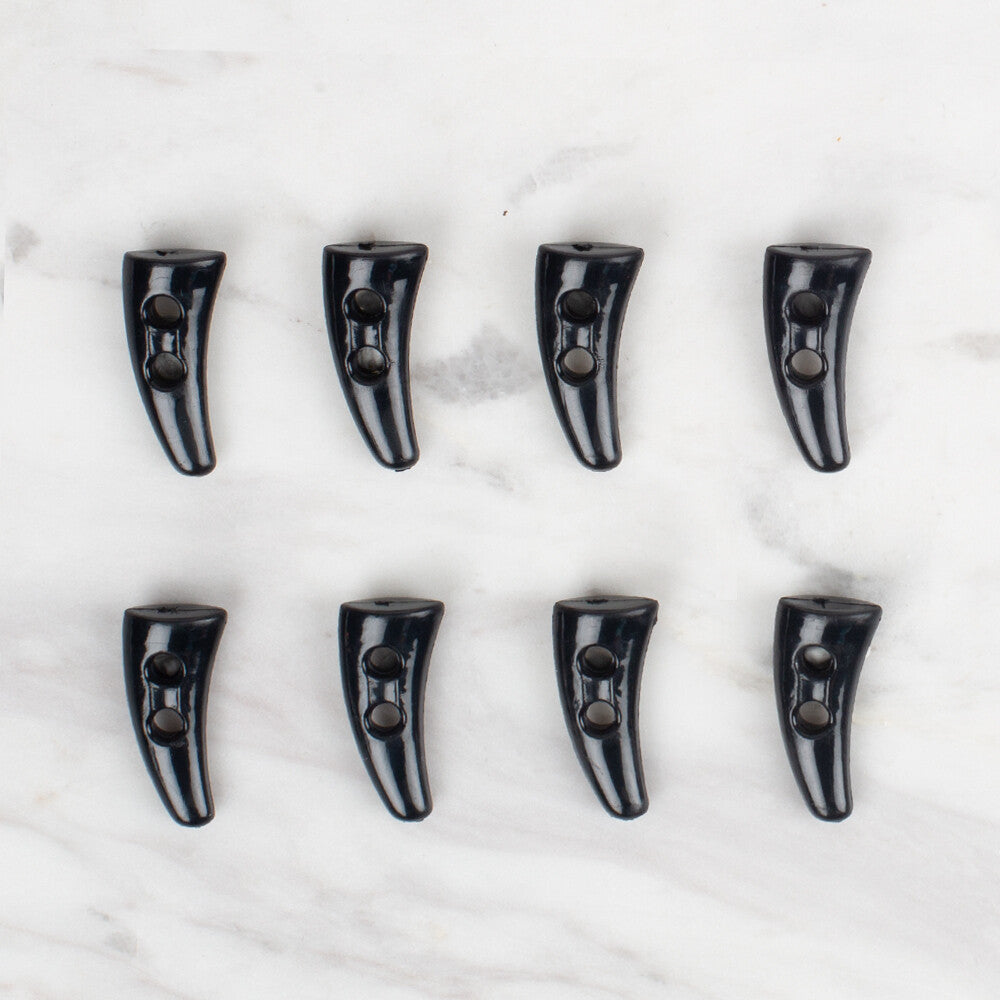 Loren Crafts 8'li Siyah Çoban Düğme - 118