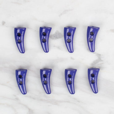 Loren Crafts 8'li saks mavi çoban düğme - 126